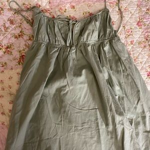 Green sage baby doll dress